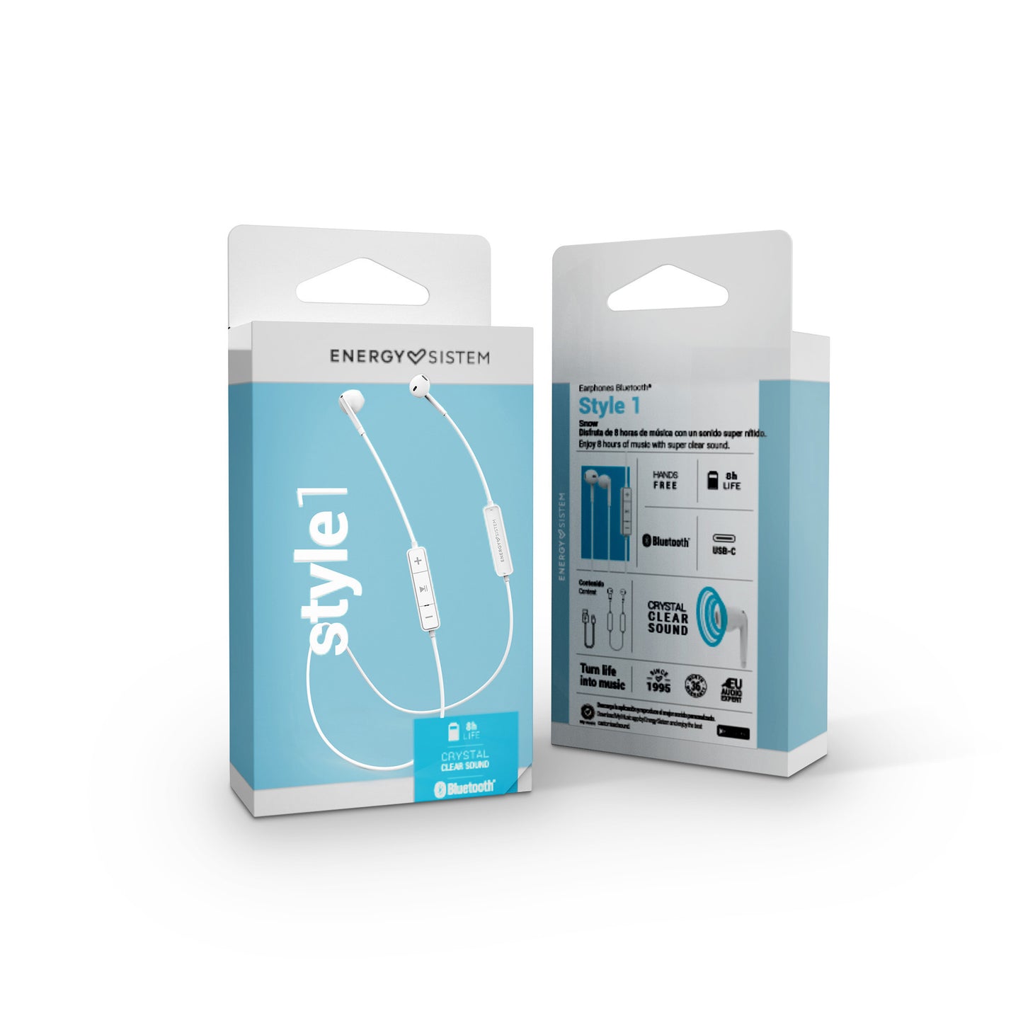 Audifonos Bluetooth Earphones Style 1 Energy Sistem Blanco – imagen 3