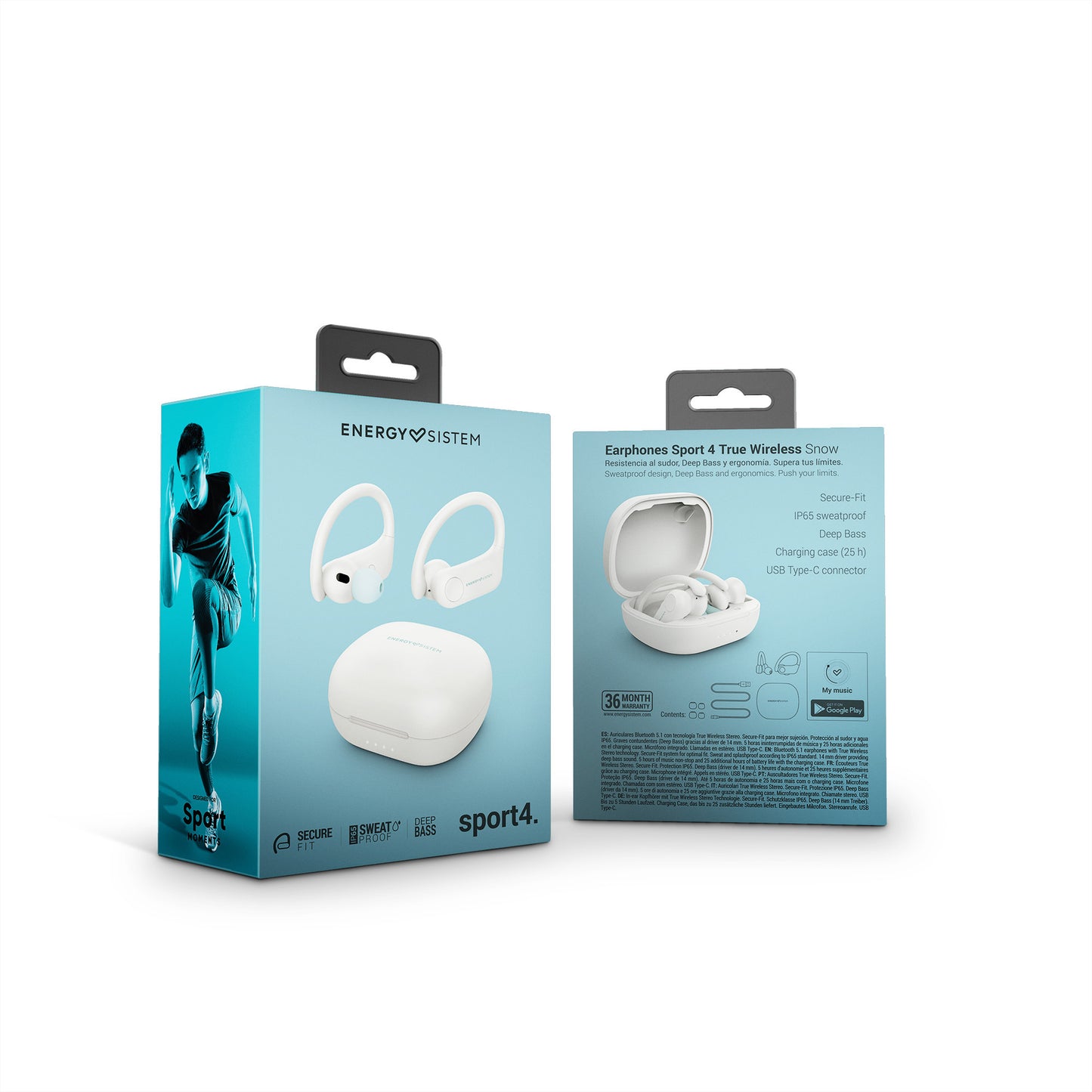 Audifonos Bluetooth Energy Sistem Earphones Sport 4 Blanco – imagen 5