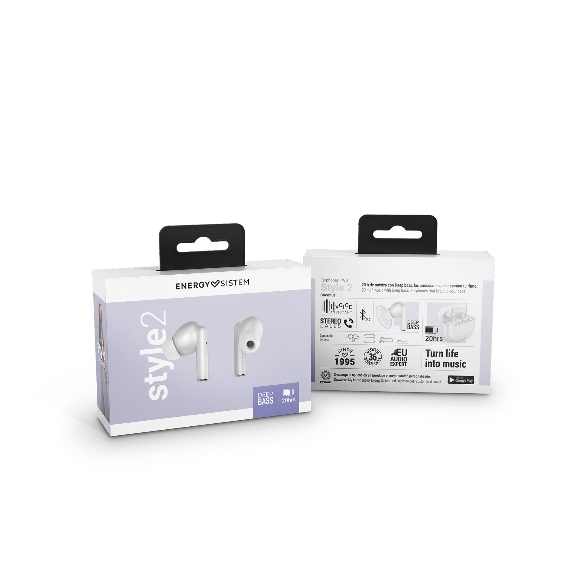 Audifonos Bluetooth Energy Sistem True Style 2 Blanco – imagen 4