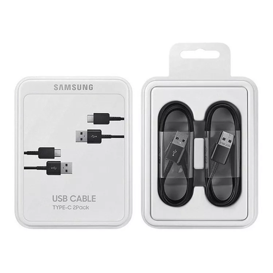 Cable Samsung Tipo C 1.5 Metros 2 Unidades Ep-dg930mbegww Negro