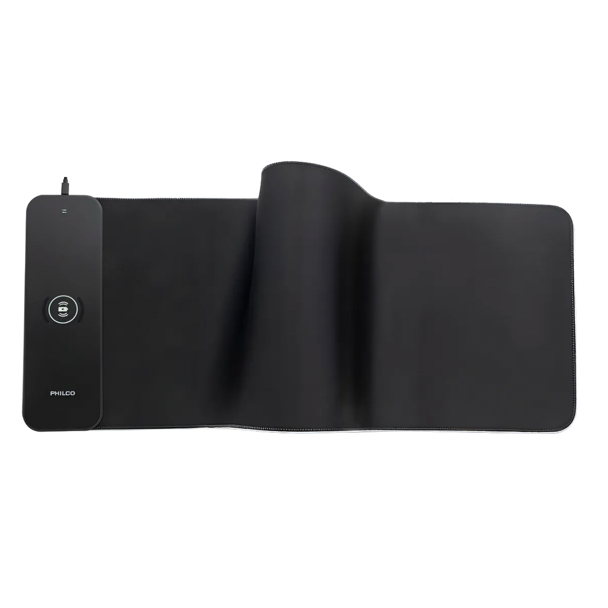 Mousepad Gamer Philco 7604 Rgb Xl Carga Inalámbrica Negro