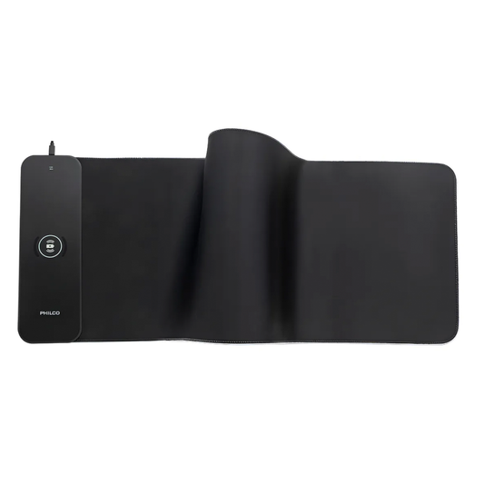 Mousepad Gamer Philco 7604 Rgb Xl Carga Inalámbrica Negro