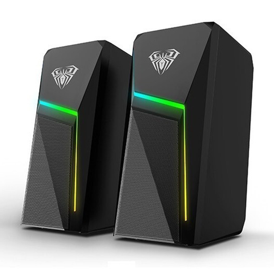 Parlantes Gamer Aula Wind N-521 Rgb Negro