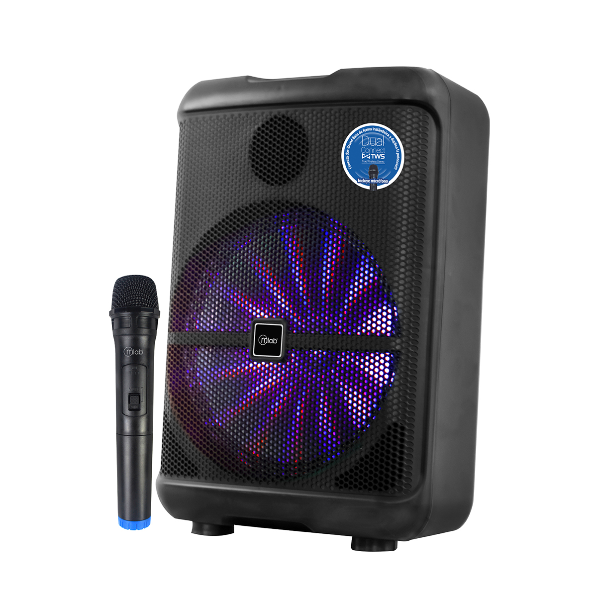 Parlante Bluetooth Microlab Karaoke Sound Bass 12 Mod 9103 Negro