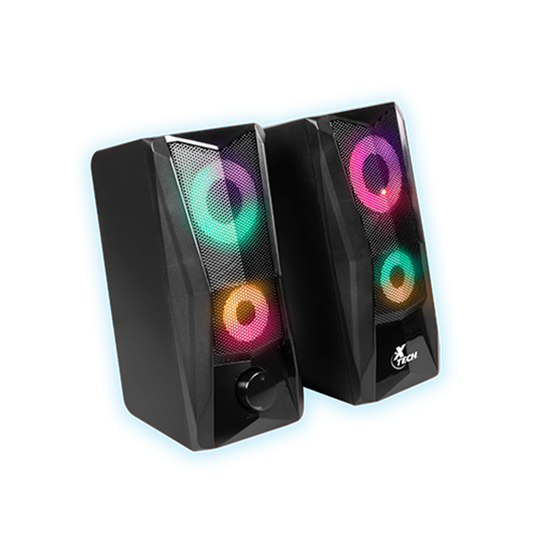Parlante Xtech Para Pc 2.0 4w Rms Usb Y 3,5mm Led Incendo Xts-130