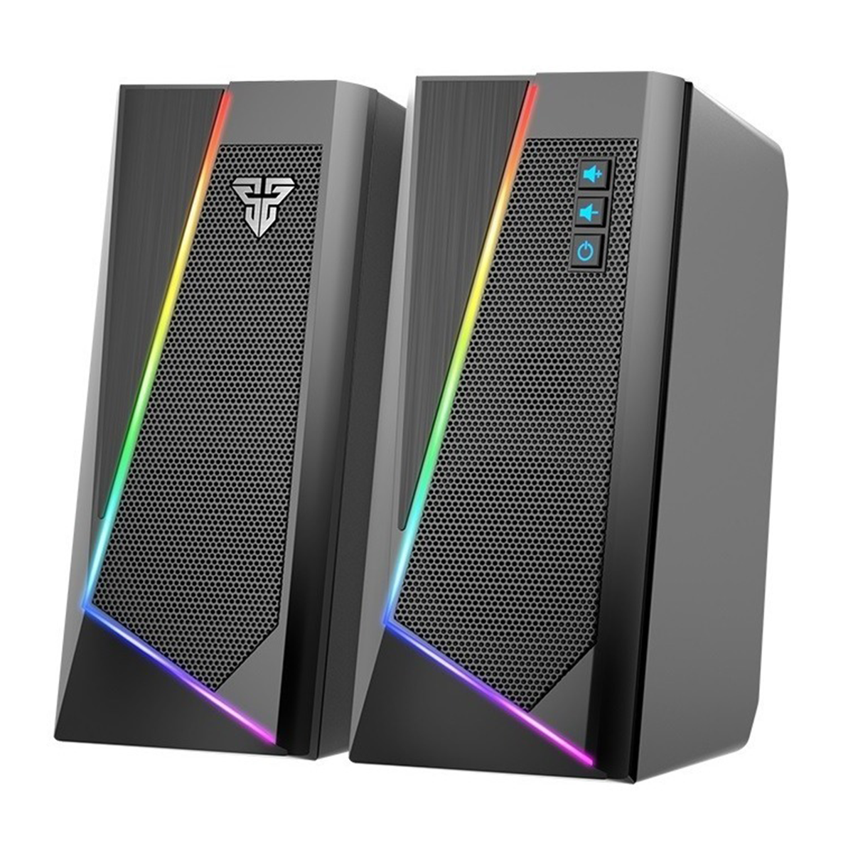Parlantes Gamer Fantech Gs 204 Rgb 2.0 Negro
