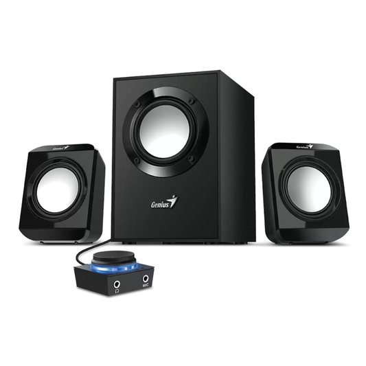 Parlantes Subwoofer Multimedia 2.1 Genius Sw-2.1-300 II Negro