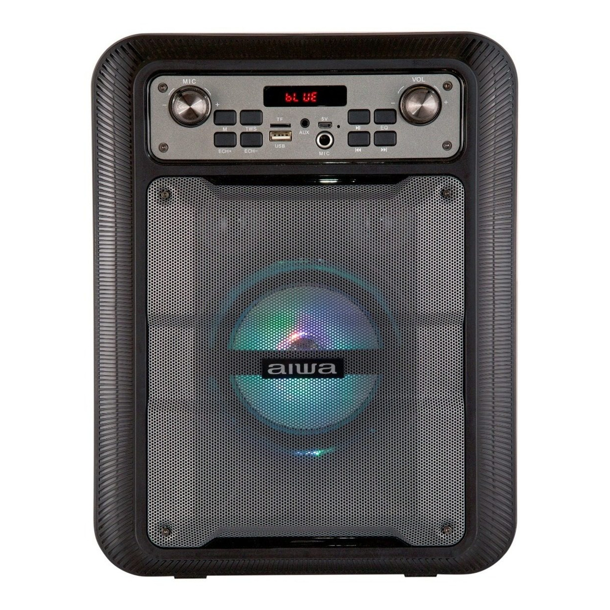 Parlante Portátil Aiwa Bluetooth Tws Karaoke Awp-122bt Negro