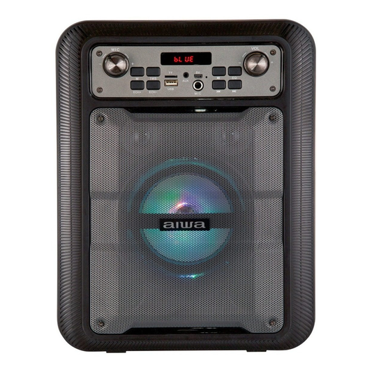 Parlante Portátil Aiwa Bluetooth Tws Karaoke Awp-122bt Negro