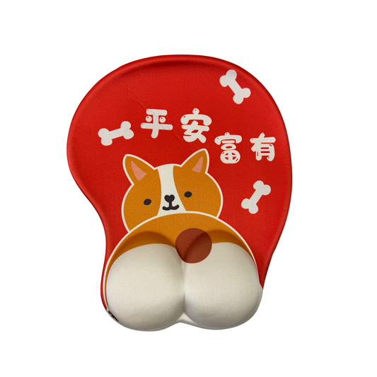 Mousepad Ergonomico Gel Apoyamuneca Antideslizante Perrito 1