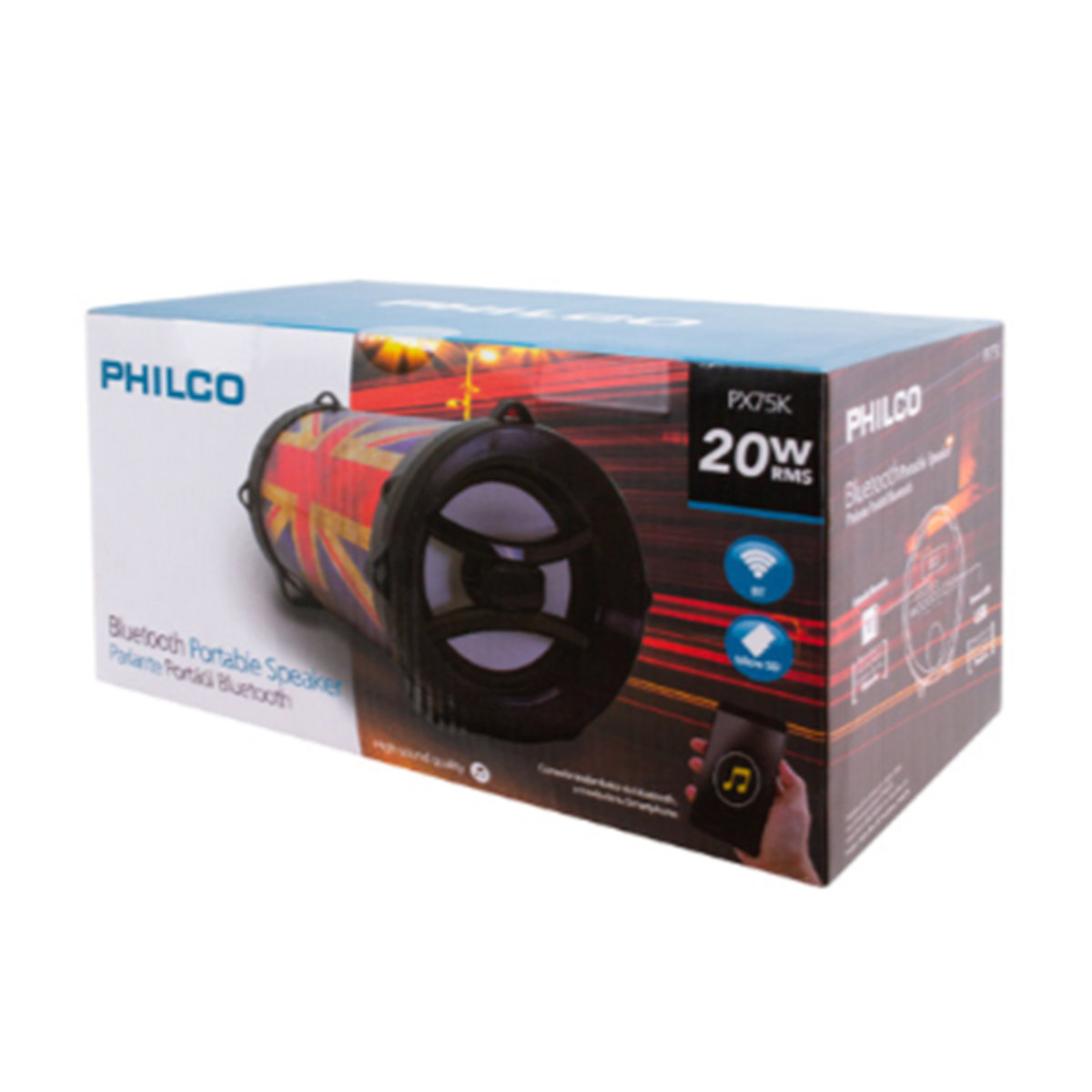 Parlante Led Bluetooth Bazooka PX75 Prosound – imagen 3