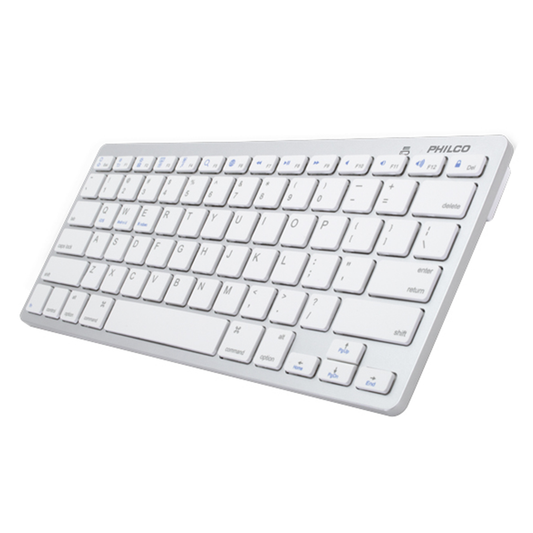 Teclado Inalámbrico Bluetooth Mini Philco Ap382 Blanco