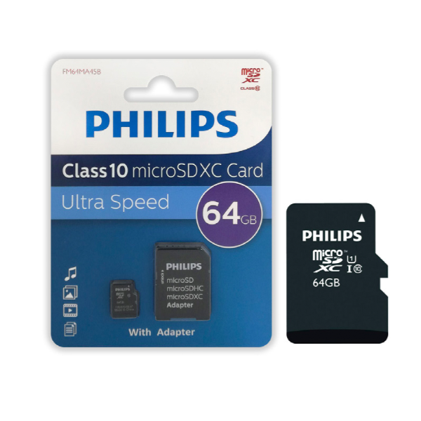 Memoria Micro Sd Philips 64 Gb Clase 10