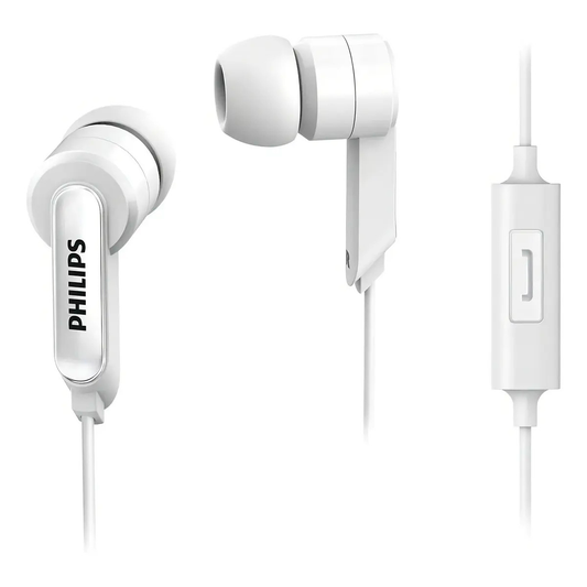 Audífonos In ear Philips 3.5mm She1405 Blanco