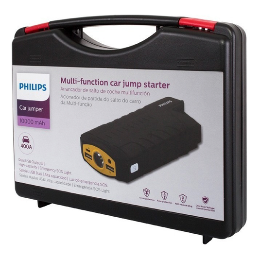 Powerbank Partidor De Auto Batería 10000 Mah Philips