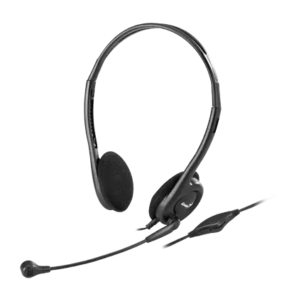 Audífonos Livianos Genius HS-200C Pc Negro