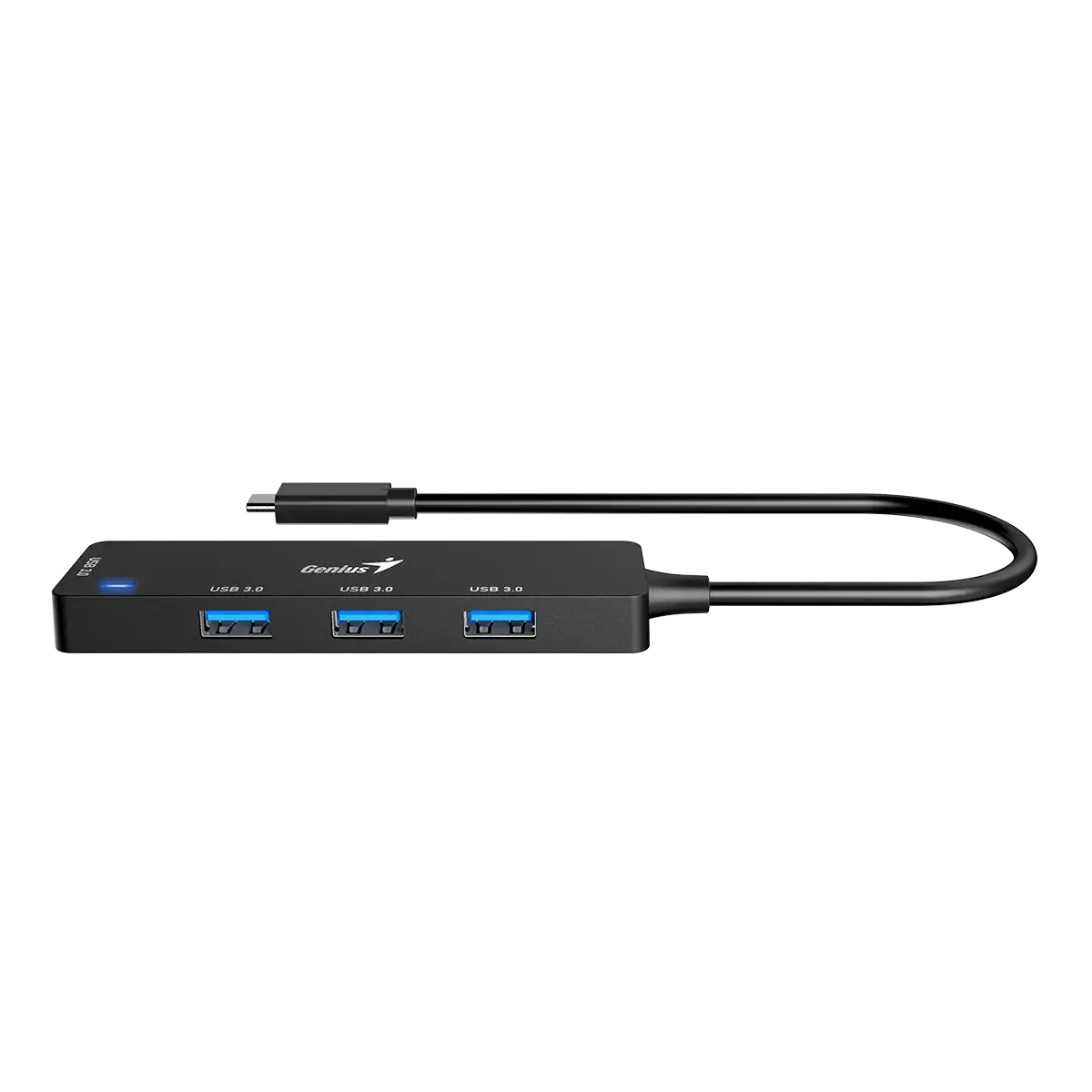 Adaptador Hub Genius 4 en 1 Uh-400 Tipo C Usb 3.0 Negro – imagen 2