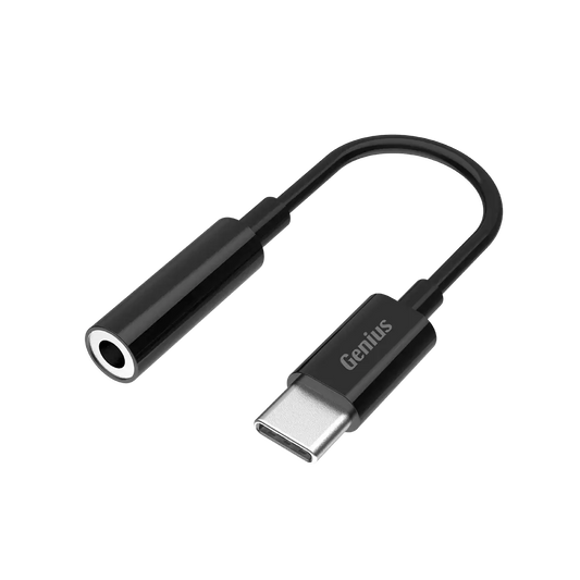 Adaptador Tipo C a 3.5mm Genius Acc-c100 Negro
