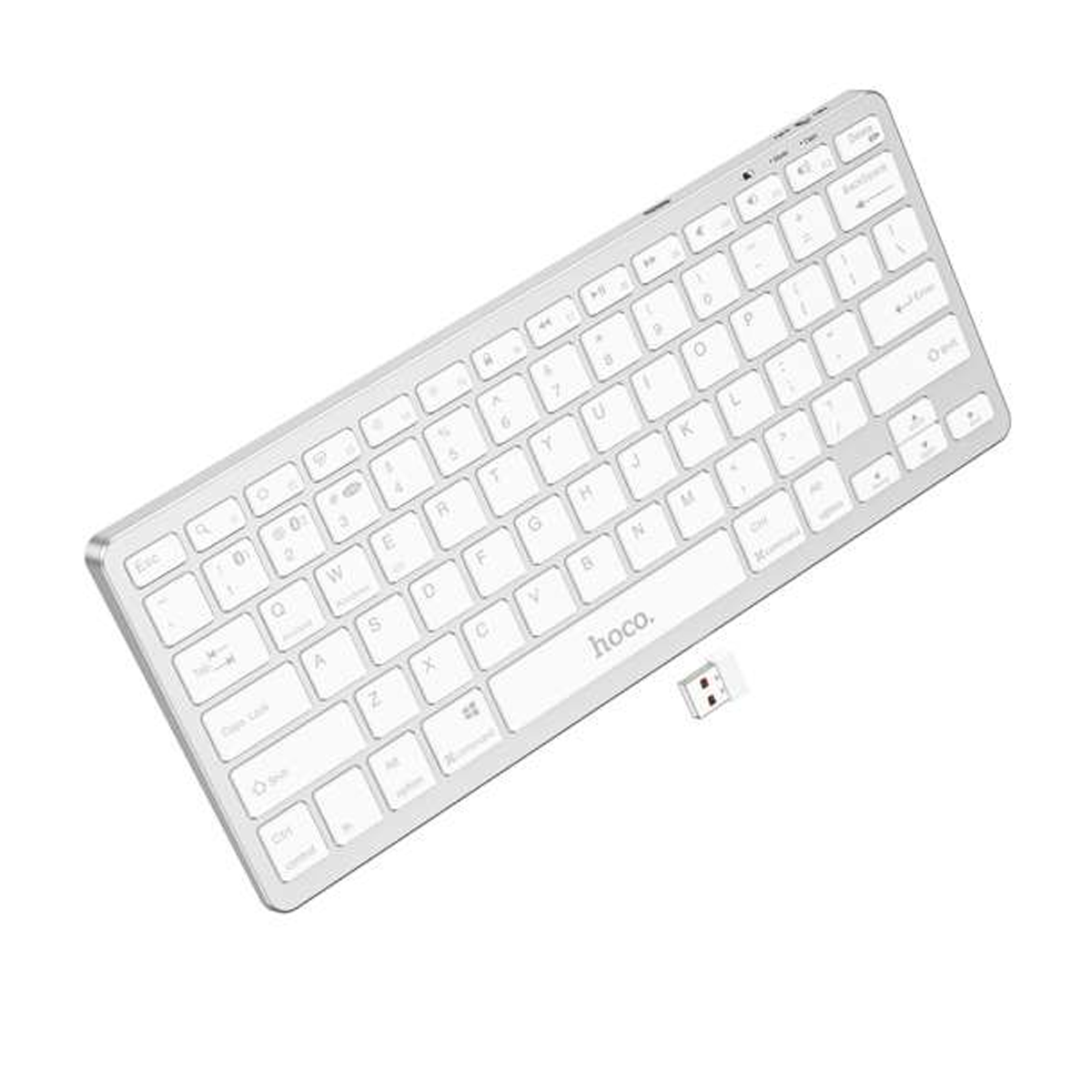 Teclado Inalambrico Bluetooth Dual Hoco Gm32 Blanco