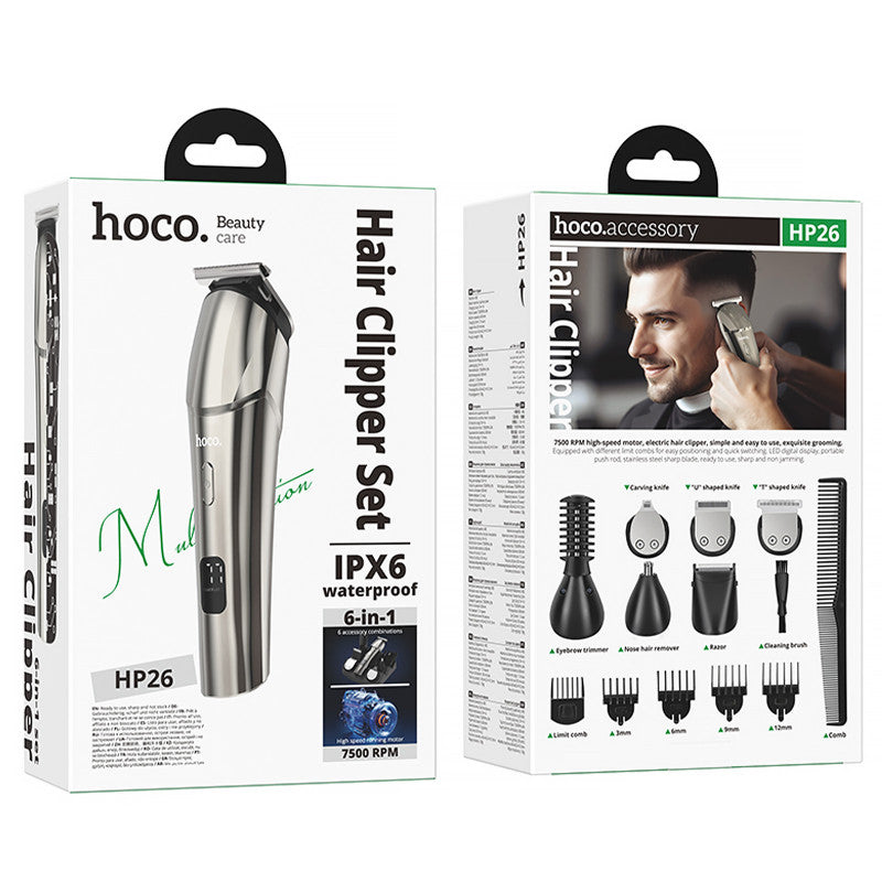Maquina Afeitadora Inalambrica Hoco Hp26 Negro – imagen 3