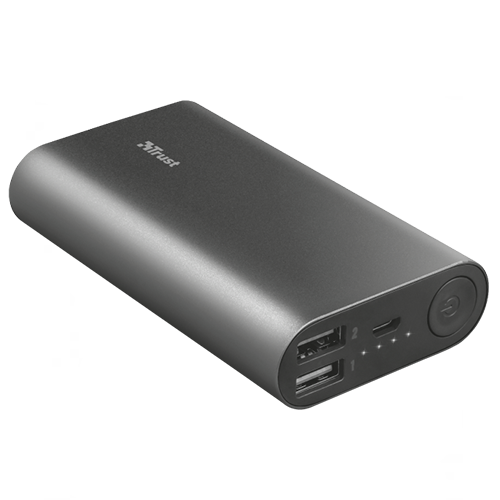 Bateria Portatil Powerbank Trust 7500 Mah Luco Metal