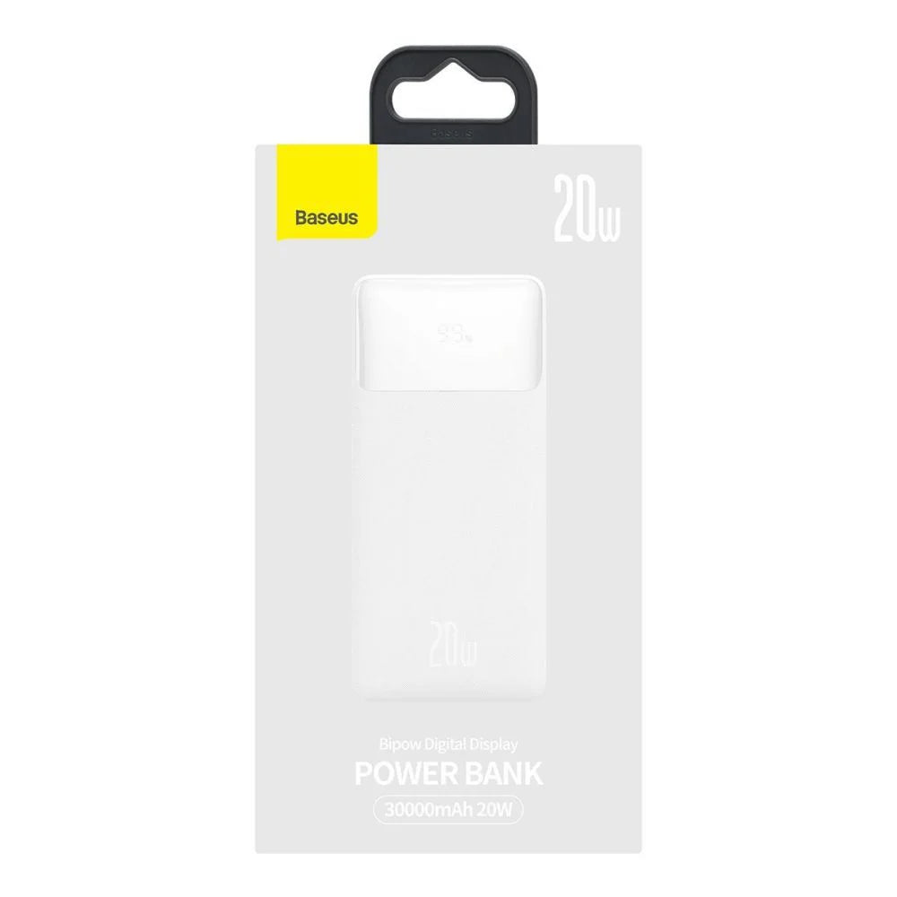 Batería Portátil Powerbank Baseus 30000 Mah Bipow 20w Blanco – imagen 2