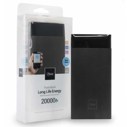 Bateria Externa Powerbank Long Life Energy 20000 Mah Microlab