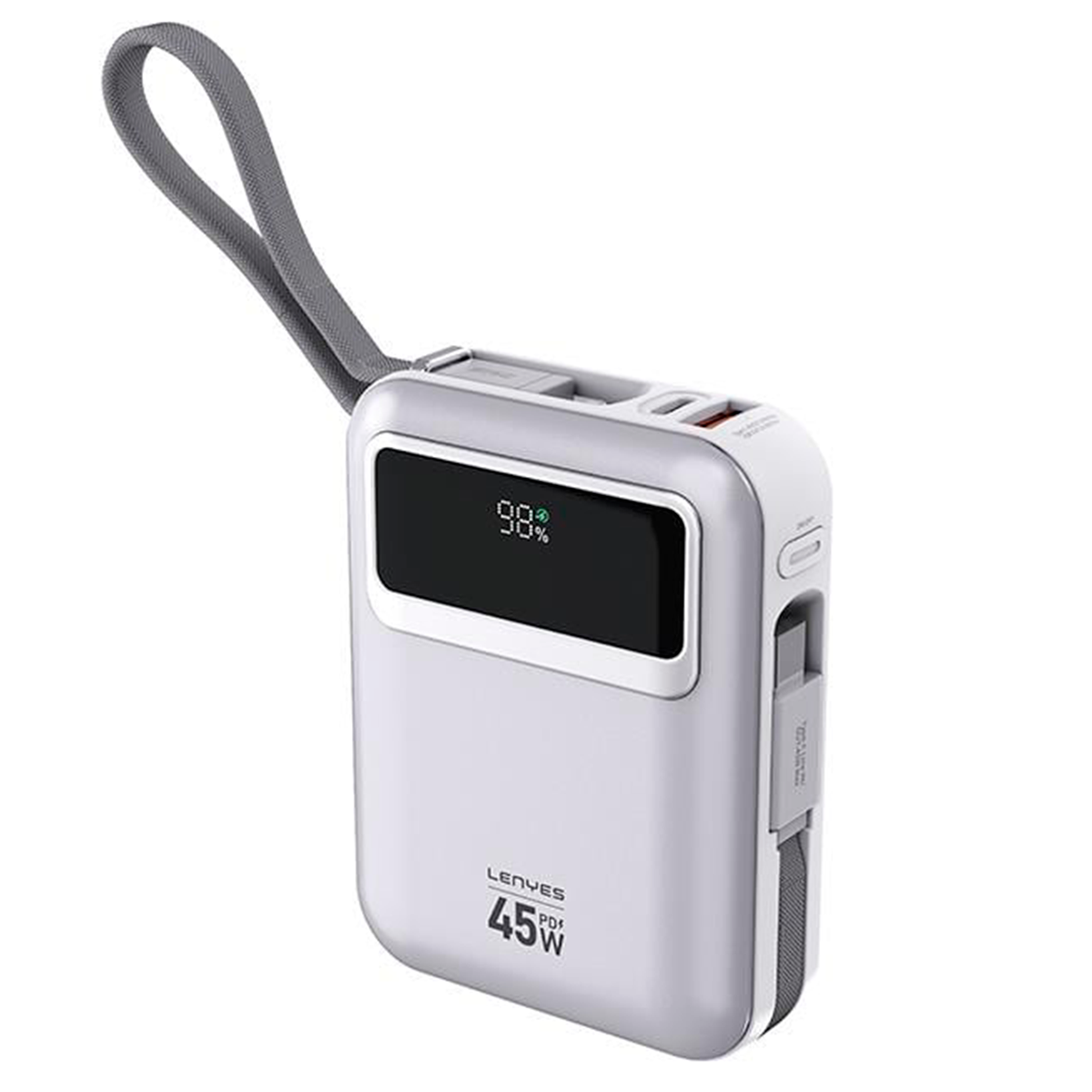 Powerbank Carga Rapida Lenyes C04-a 10000 Mah Gris