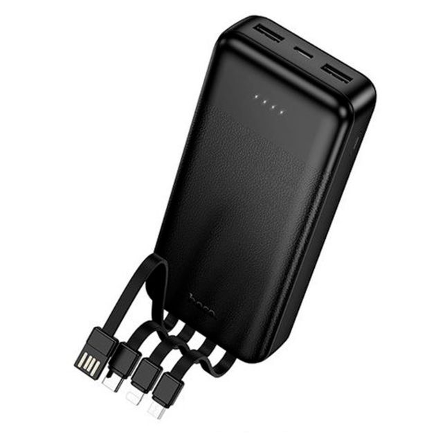 Powerbank Carga Rapida 4 en 1 Hoco J163a 20000 Mah Negro