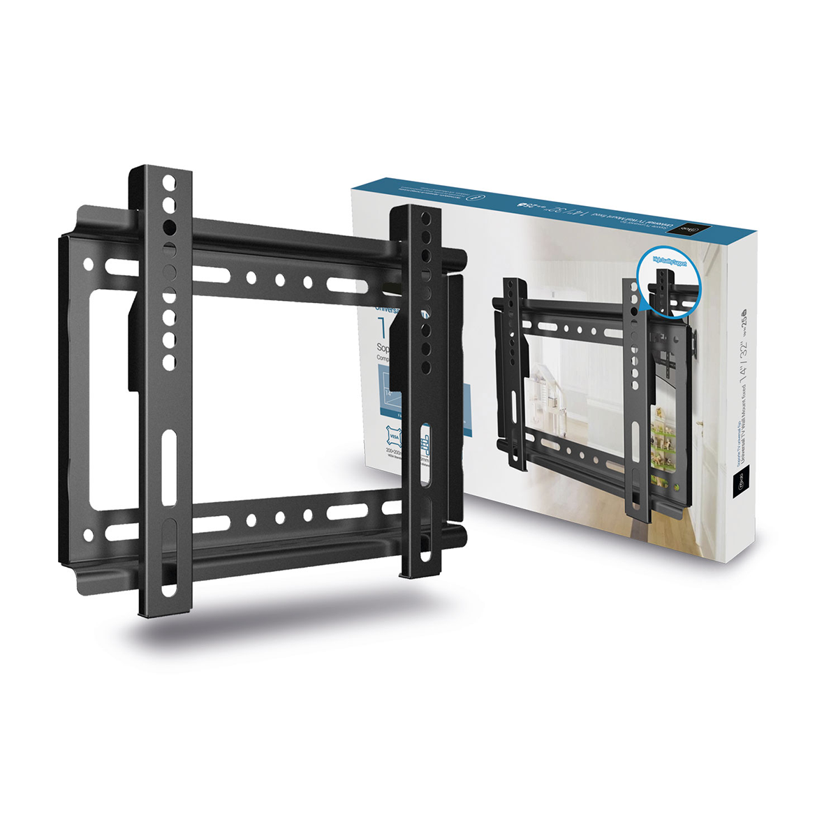 Soporte Fijo Tv Lcd Led 14-32 Microlab Negro
