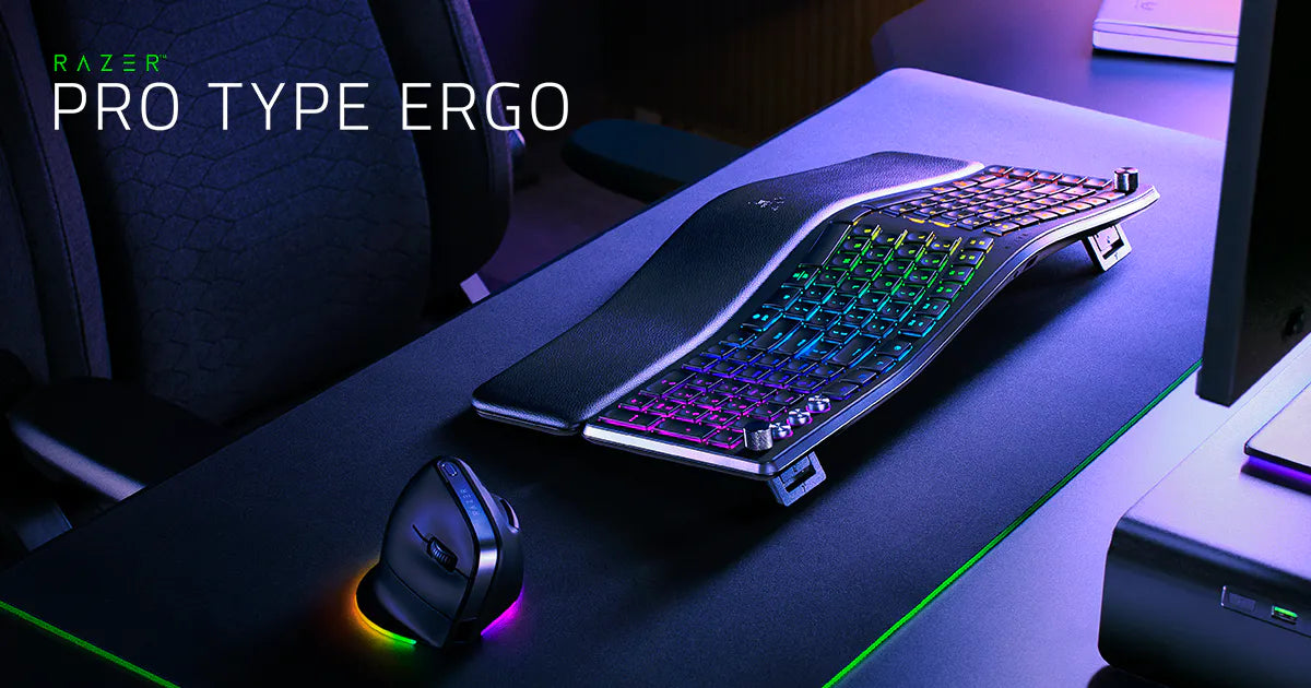 Teclado Membrana Ergonomico Pro Type Razer Rgb Negro – imagen 5