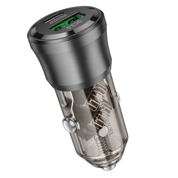 Cargador de Auto Borofone Bz25 Dual 38w Gris – imagen 3