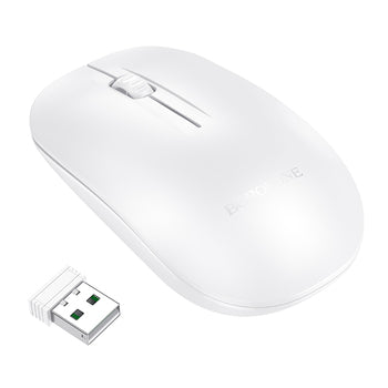 Mouse Inalámbrico Borofone Bg14 1000 Dpi Blanco