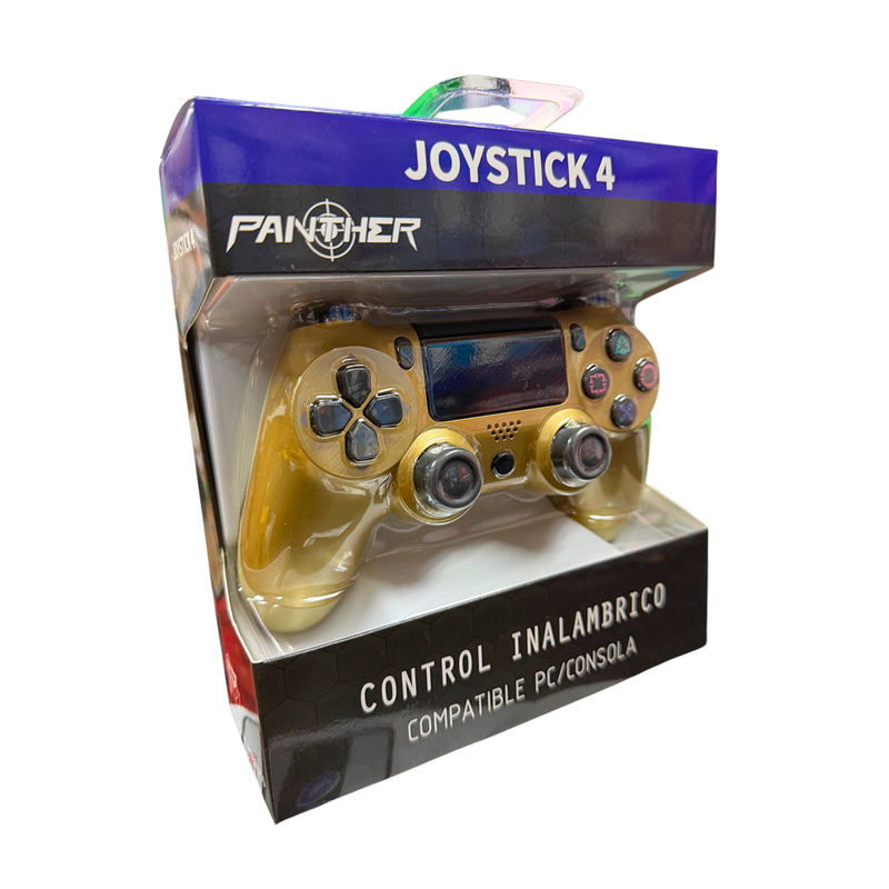 Control Joystick Gamer Panther PC PS4 Dorado - vista 3