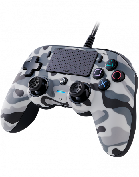 Control PS4 Pc Nacon Compact Con Cable Camuflado Gris – imagen 2