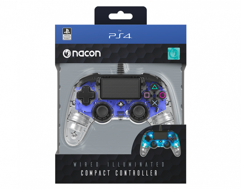 Control PS4 Pc Nacon Compact Illuminated Con Cable Azul – imagen 2