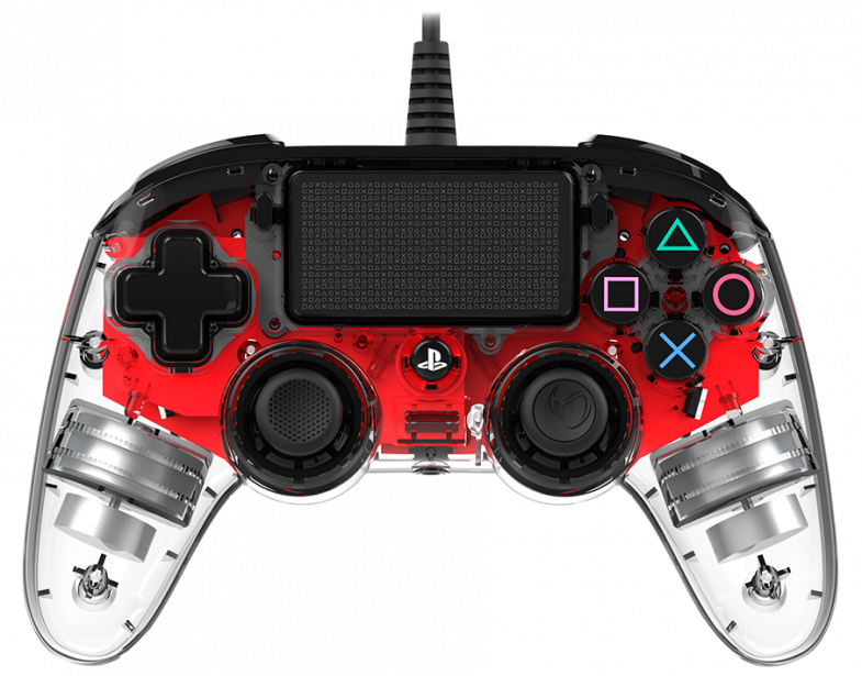 Control PS4 Pc Nacon Compact Illuminated Con Cable Rojo – imagen 2