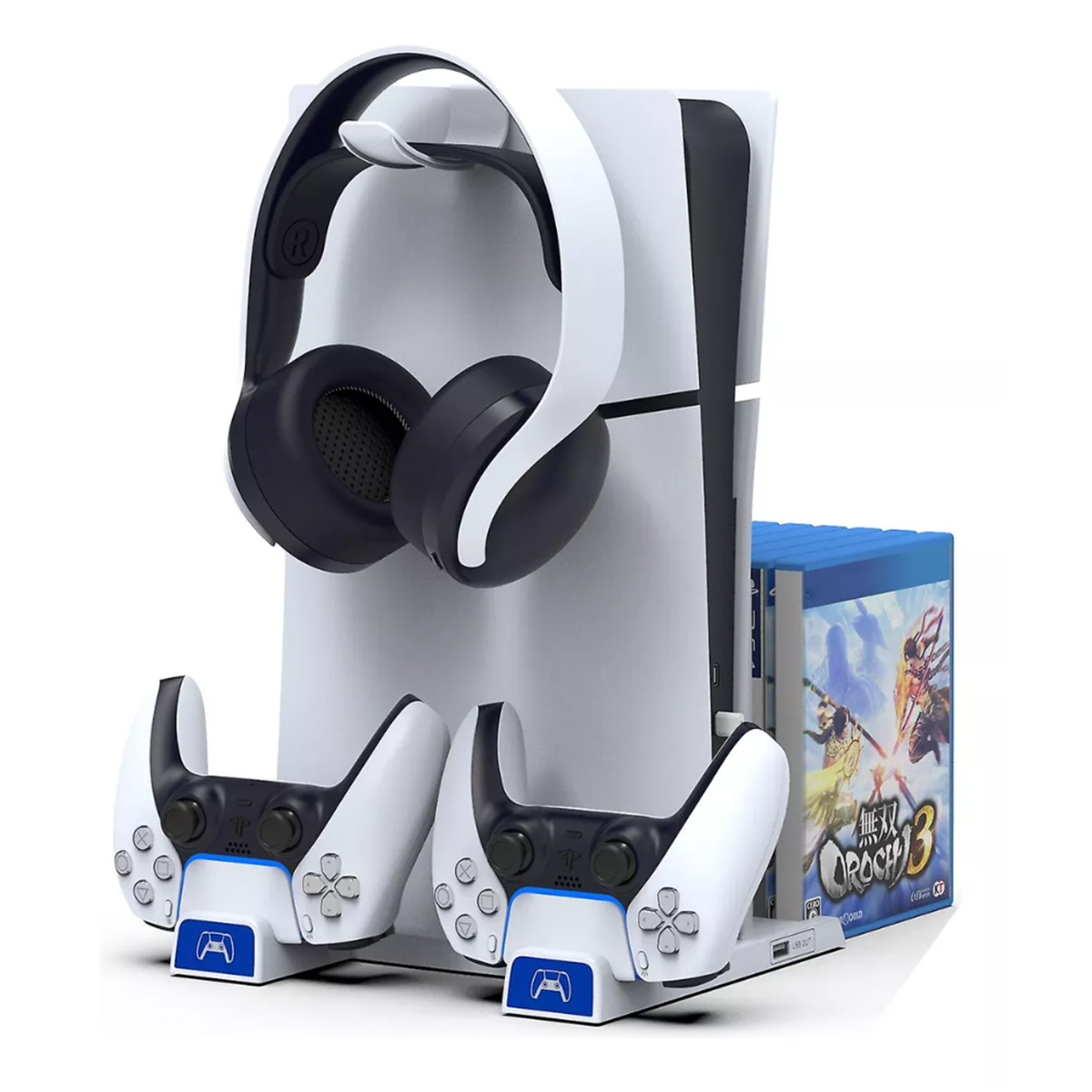 Soporte Multifuncional Cargador Ipega Pg-p5s009 Para Ps5 Slim Blanco