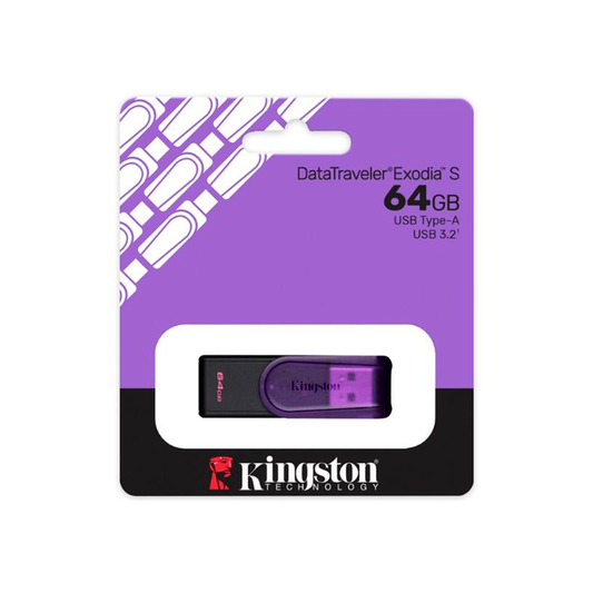 Pendrive Kingston Exodia S 64GB Púrpura