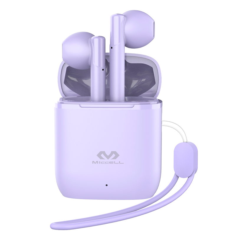 Audífonos In Ear Bluetooth Tws Miccell Vq-bh10 Morado