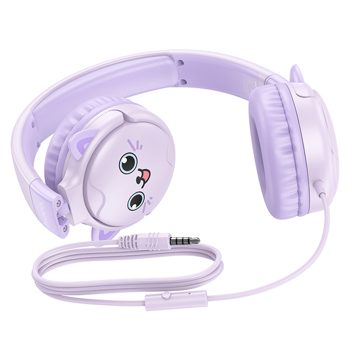 Audífonos Con Cable Hoco W61 Para Niños Headset Morado – imagen 3