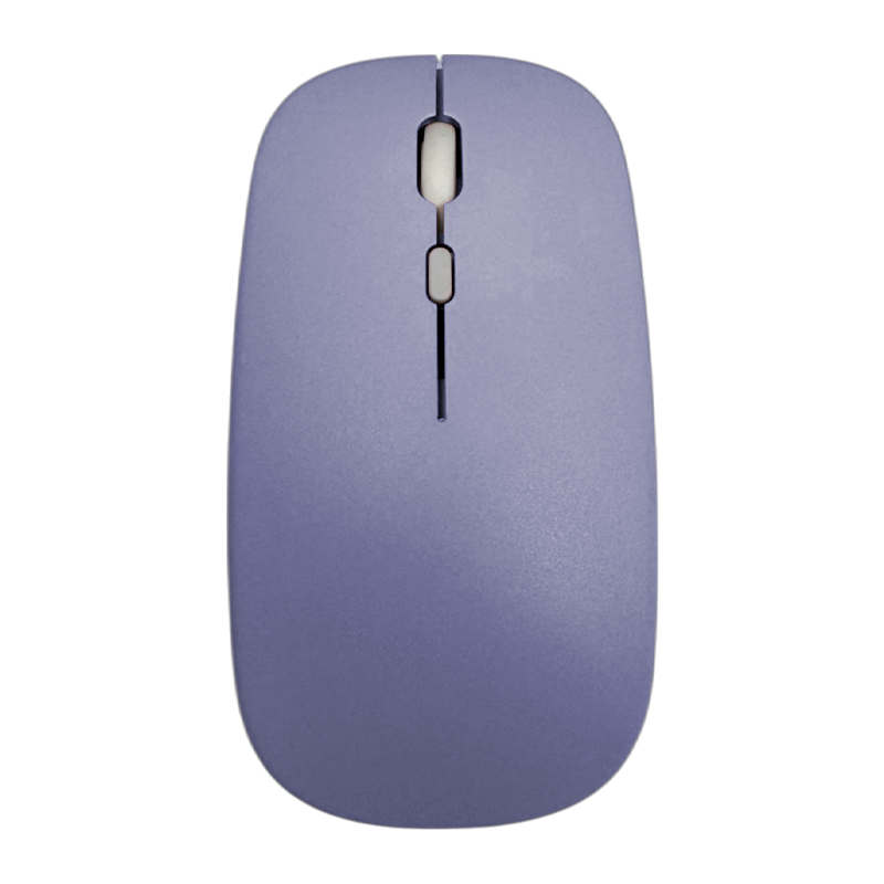 Mouse Dual Bluetooth Wireless 1600 Dpi Recargable Morado