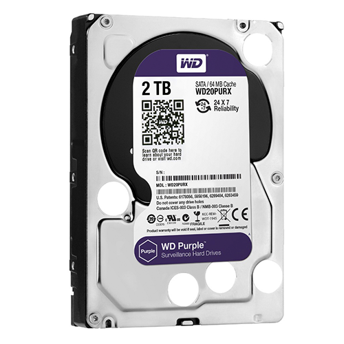 Disco Duro WD Purpura 2 Tb Video Vigilancia WD20PURZ