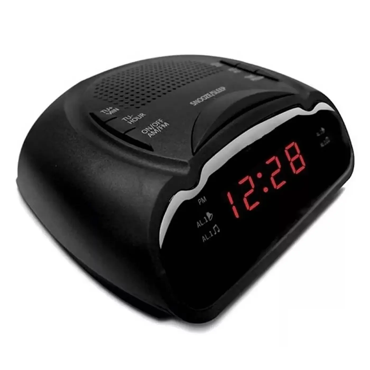 Radio Reloj Despertador Audiopro Fm Led Ap02288 Negro – imagen 2