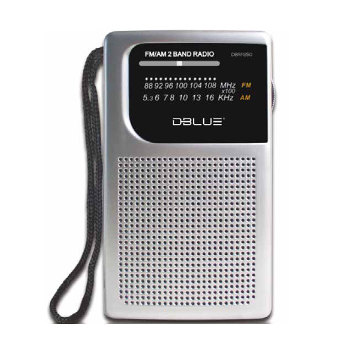 Radio Portatil De Bolsillo Dblue AM FM DBRP250 Negro