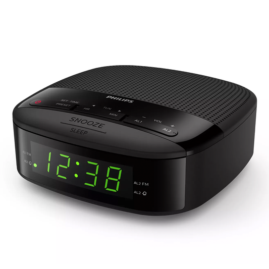Radio Reloj Despertador Philips Fm TAR3205 Negro