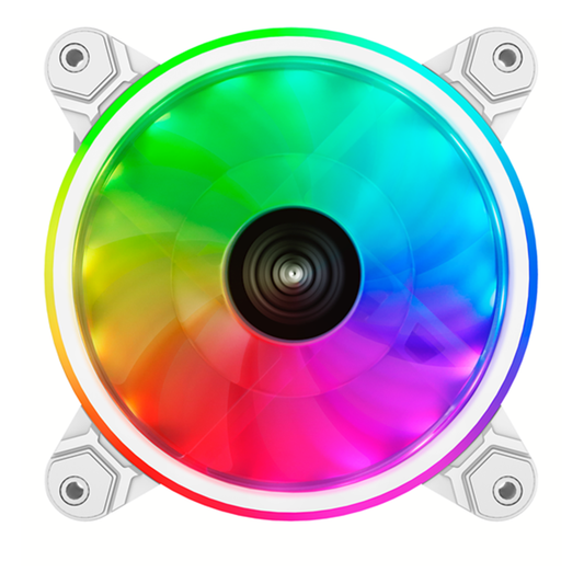 Ventilador Raidmax Nv-t120fwp RGB 120mm Blanco