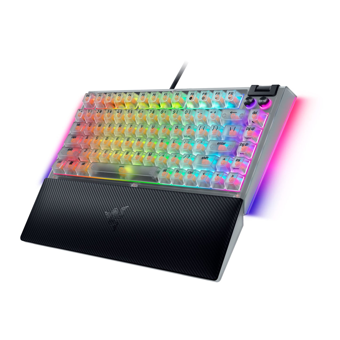 Teclado Gamer Mecanico Razer Blackwidow V4 75% Phantom White – imagen 4