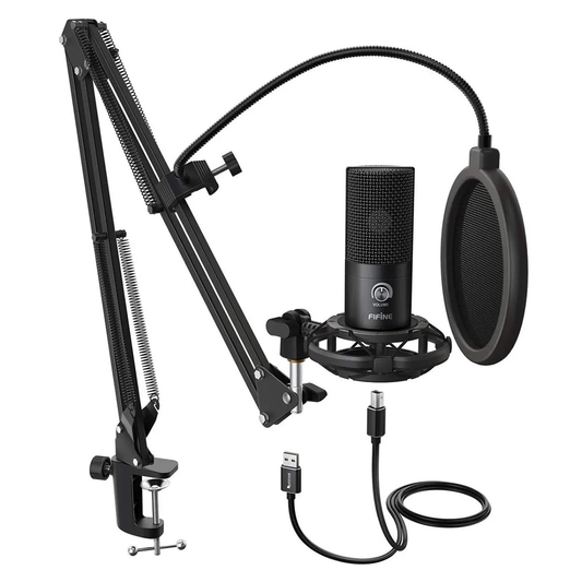 Microfono Usb Podcast Fifine T669b Negro