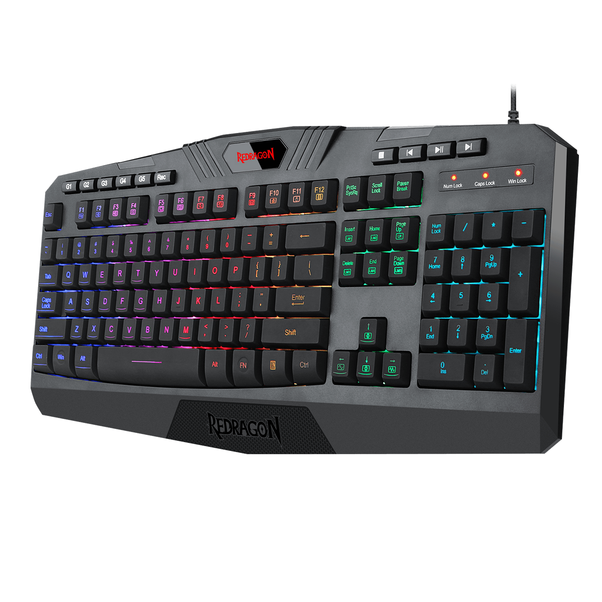 Teclado Gamer Redragon Harpe K503a Rgb Negro
